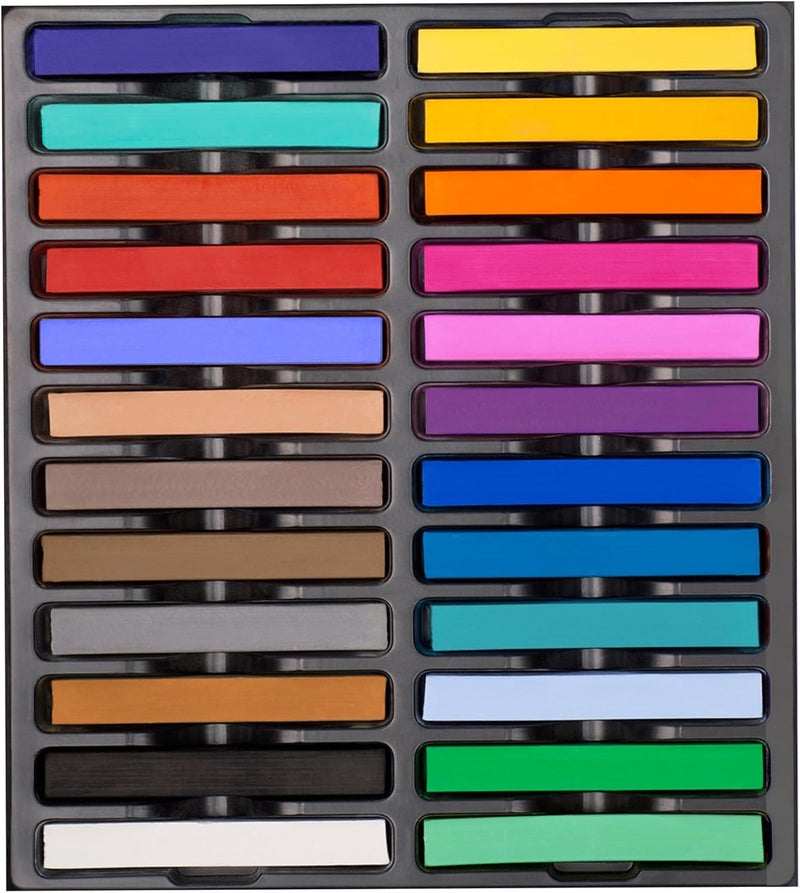 Dlicoda Soft Pastel for Artists, 24 PCS Vibrant Colors Chalk Sticks - Premium Pastel Art Supplies for Drawing, Blending, and Shading - Ideal for Adults and Beginners - Image 1